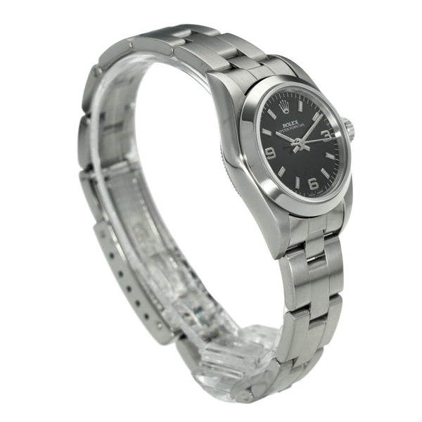 Oyster Perpetual 76080 – Black Baton Dial – 1999
