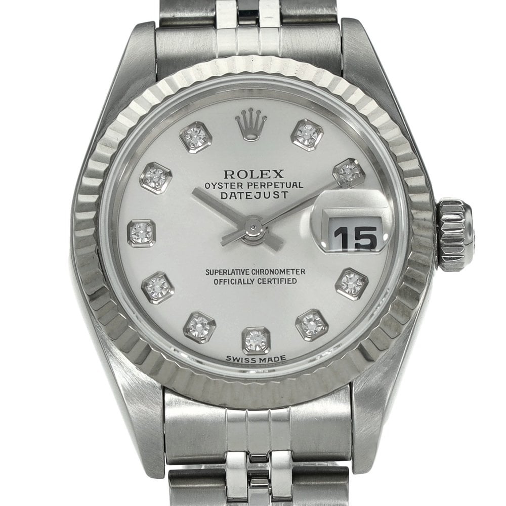 Lady-Datejust 79174 – Silver Diamond Dial – 2003