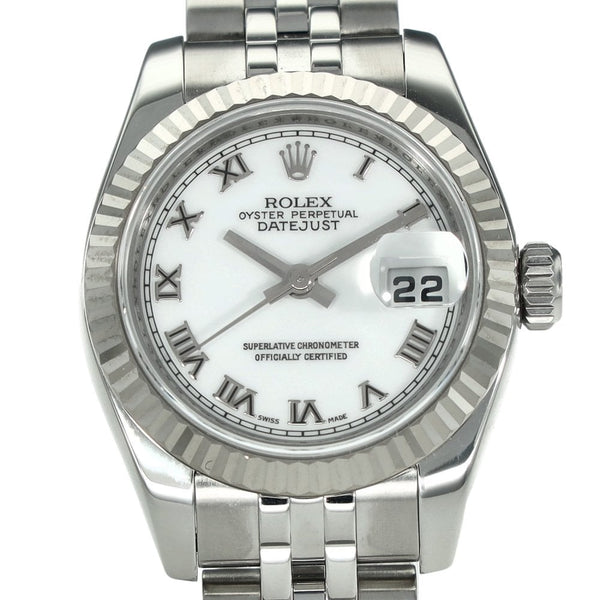Lady-Datejust 179174 – White Roman Dial – 2008