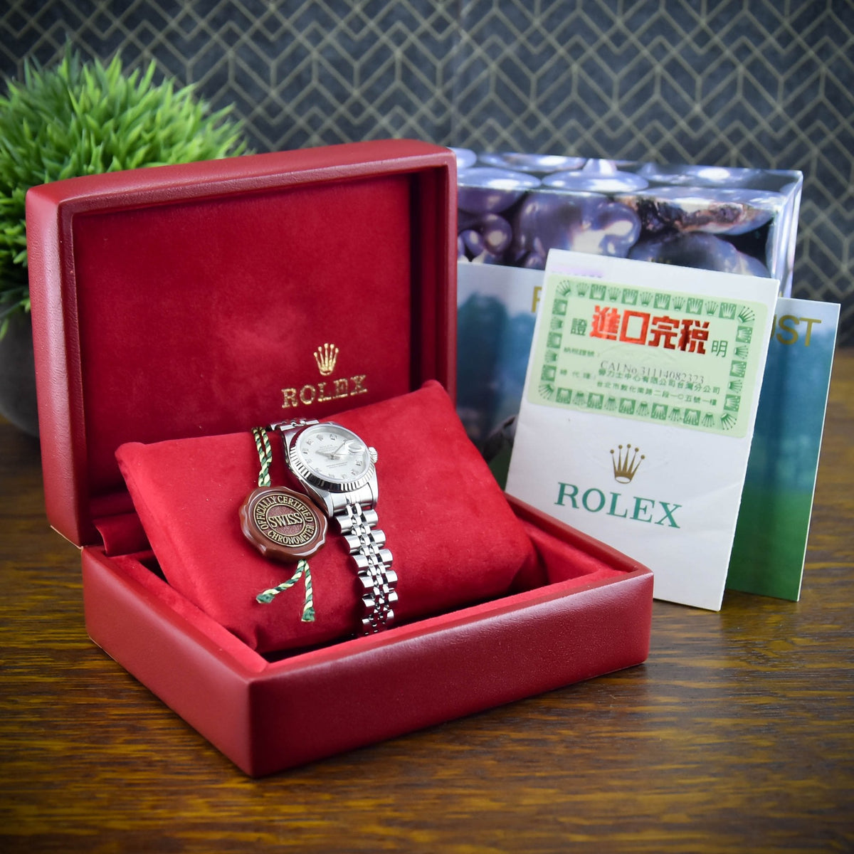 Lady-Datejust 79174 – Silver Diamond Dial – 2003
