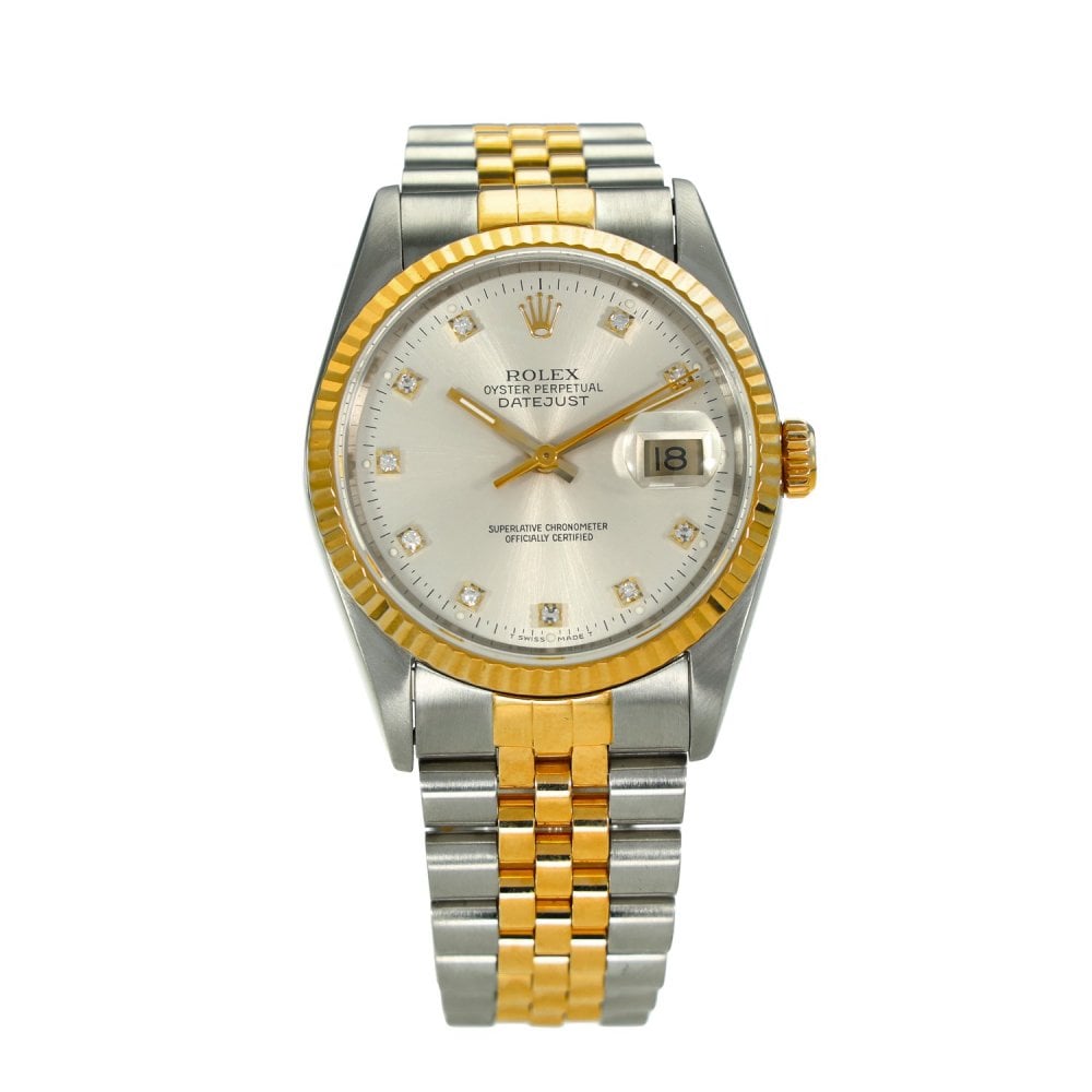 Datejust 16233 – Silver Diamond Dial – 1995