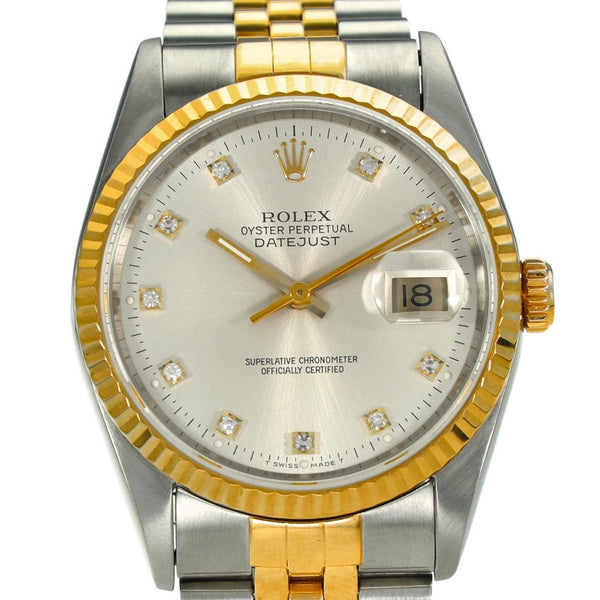 Datejust 16233 – Silver Diamond Dial – 1995