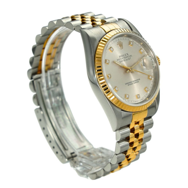 Datejust 16233 – Silver Diamond Dial – 1995