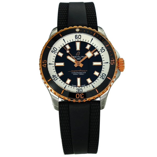 Superocean U17375 – Black Dial – Rose Gold Ceramic Bezel – 2026