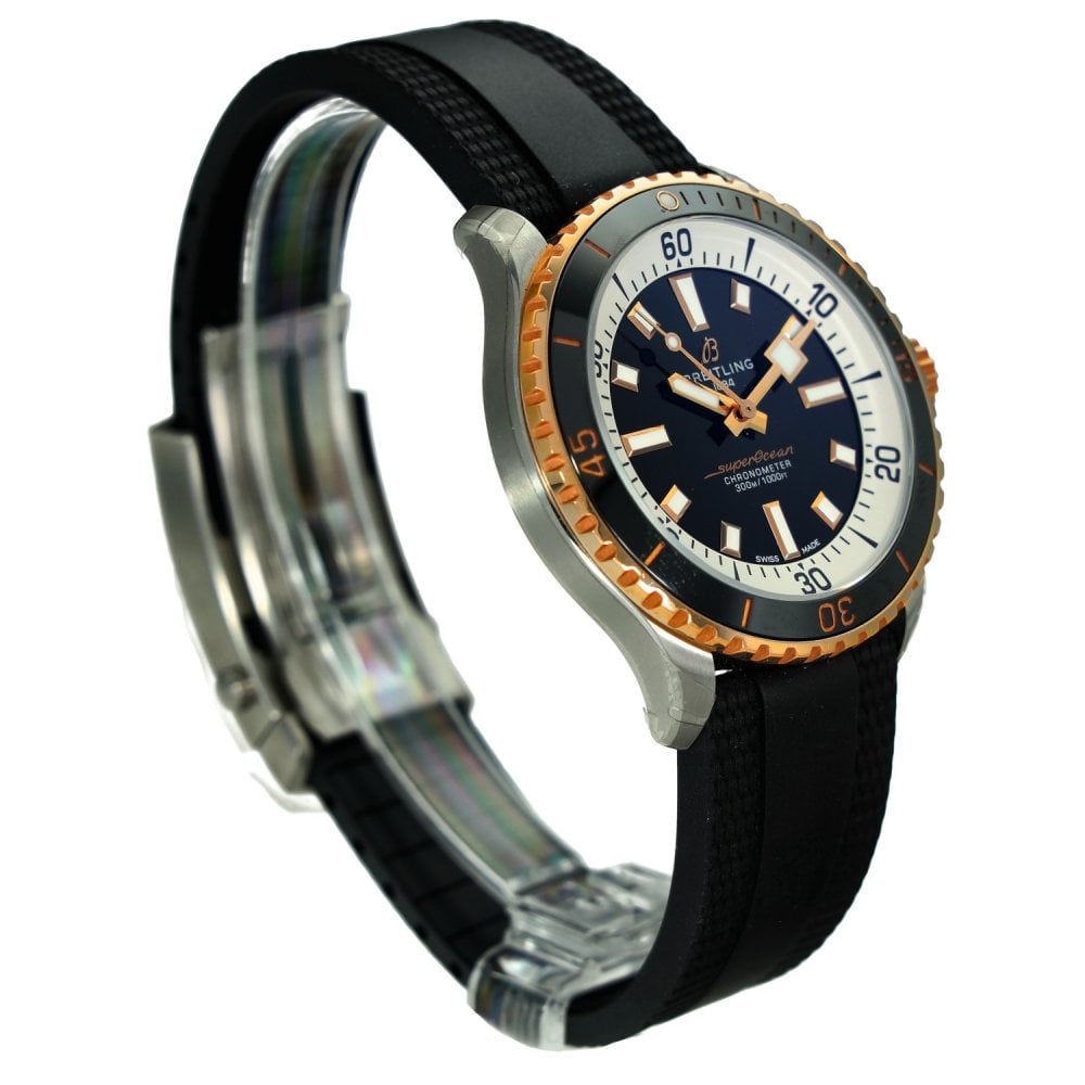 Superocean U17375 – Black Dial – Rose Gold Ceramic Bezel – 2026