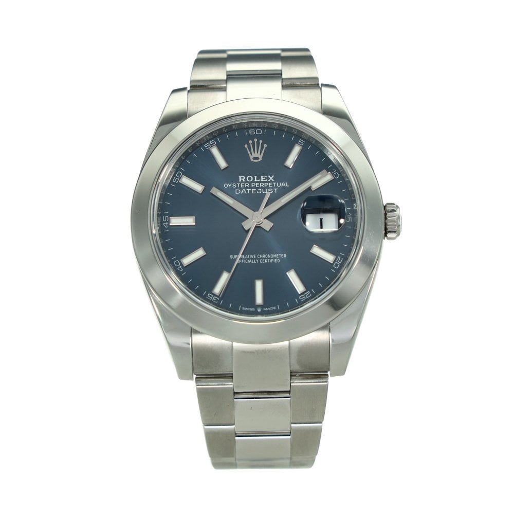 Datejust 41 126300 - Blue Baton Dial - 2021