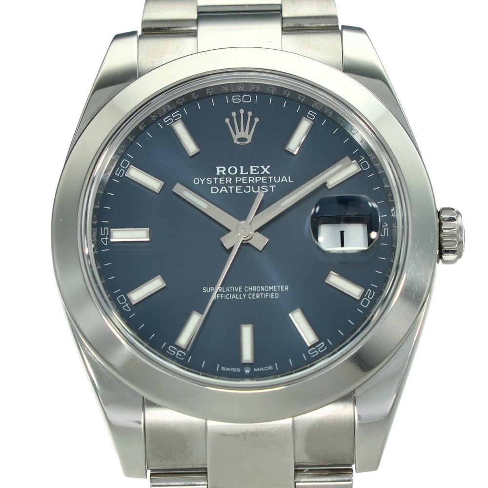 Datejust 41 126300 - Blue Baton Dial - 2021