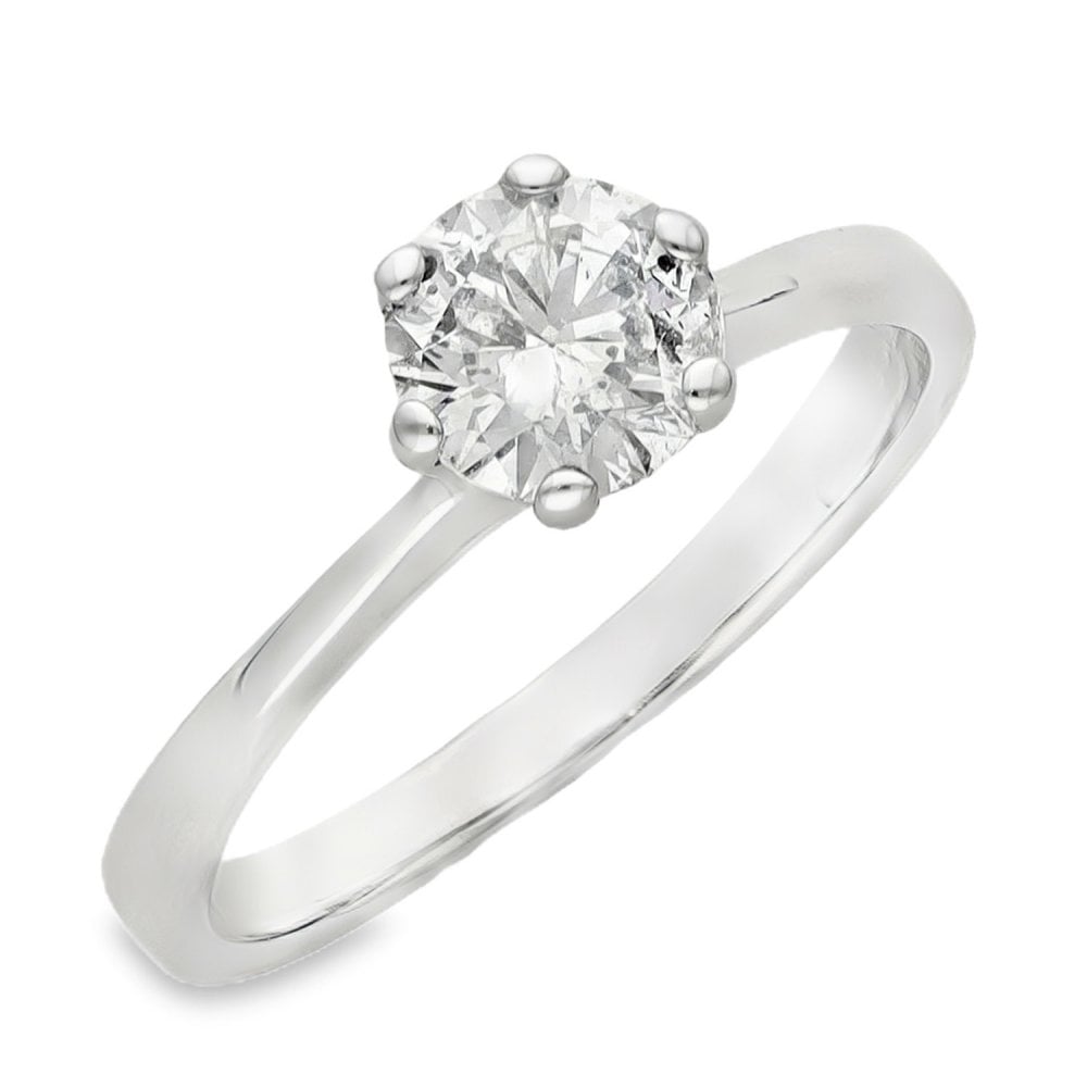 18ct White Gold Diamond Solitaire Engagement Ring - 1.00ct