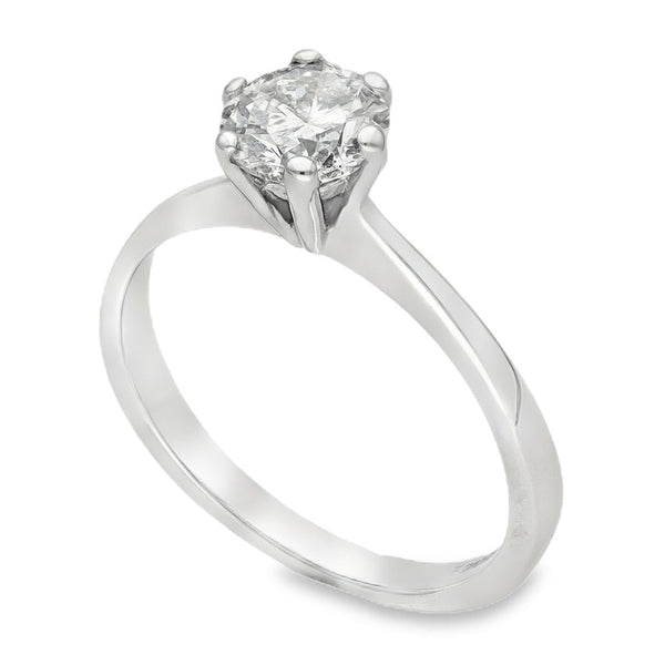 18ct White Gold Diamond Solitaire Engagement Ring - 1.00ct
