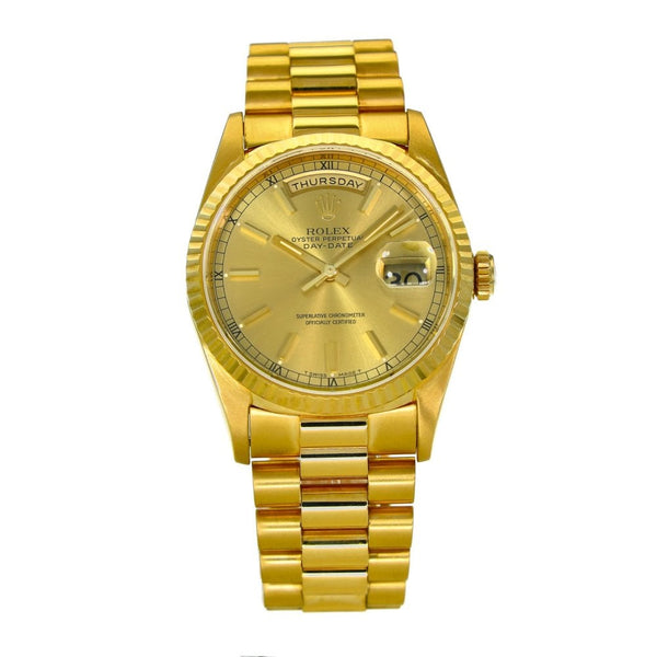 Day-Date 18238 – Champagne Baton Dial – 1998