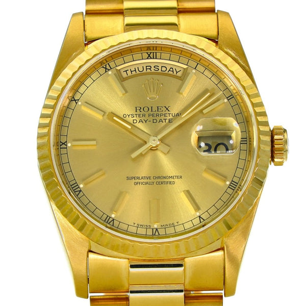 Day-Date 18238 – Champagne Baton Dial – 1998