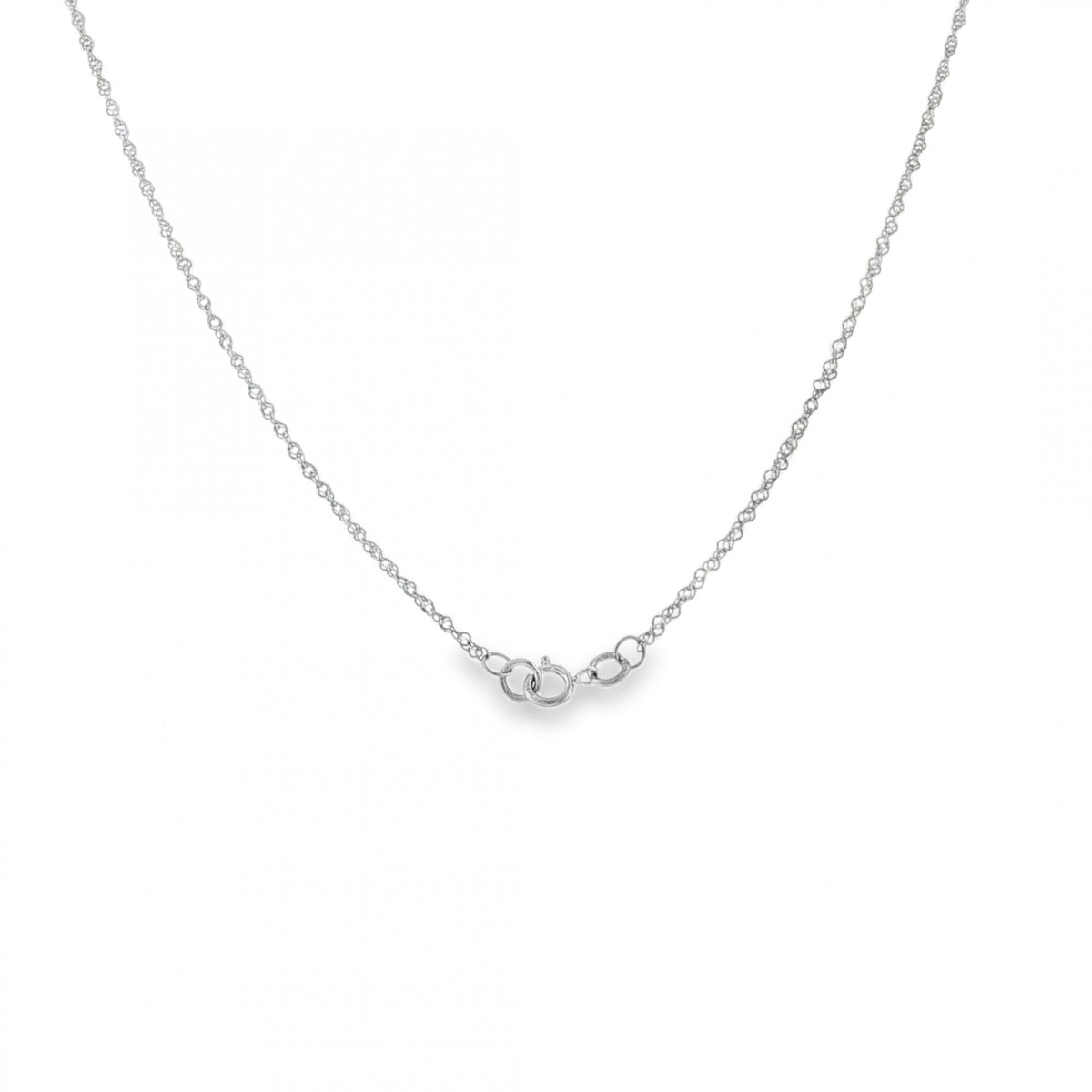 950 Platinum Fine Twist Curb Chain - 18" - 2.2g