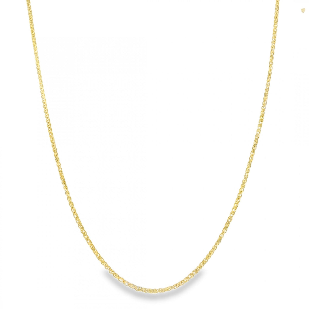 9ct Yellow Gold Fine Spiga Chain - 24" - 5.7g