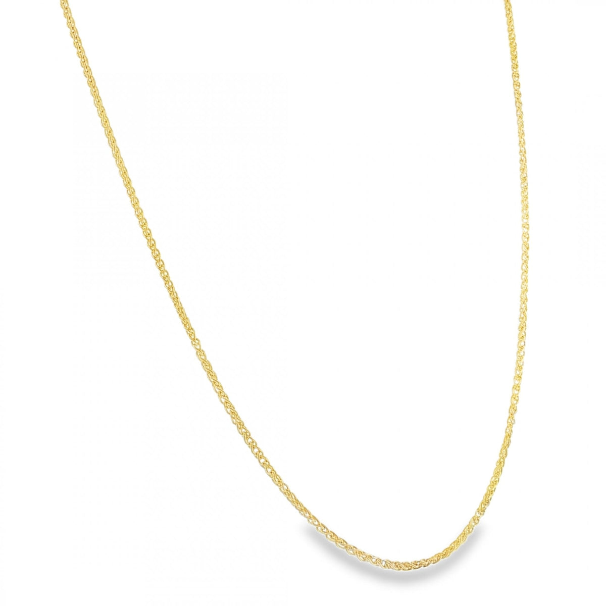 9ct Yellow Gold Fine Spiga Chain - 24" - 5.7g