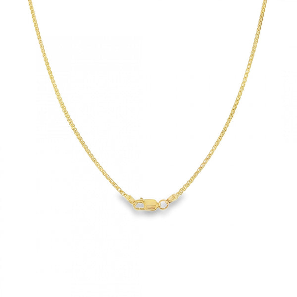 9ct Yellow Gold Fine Spiga Chain - 24" - 5.7g