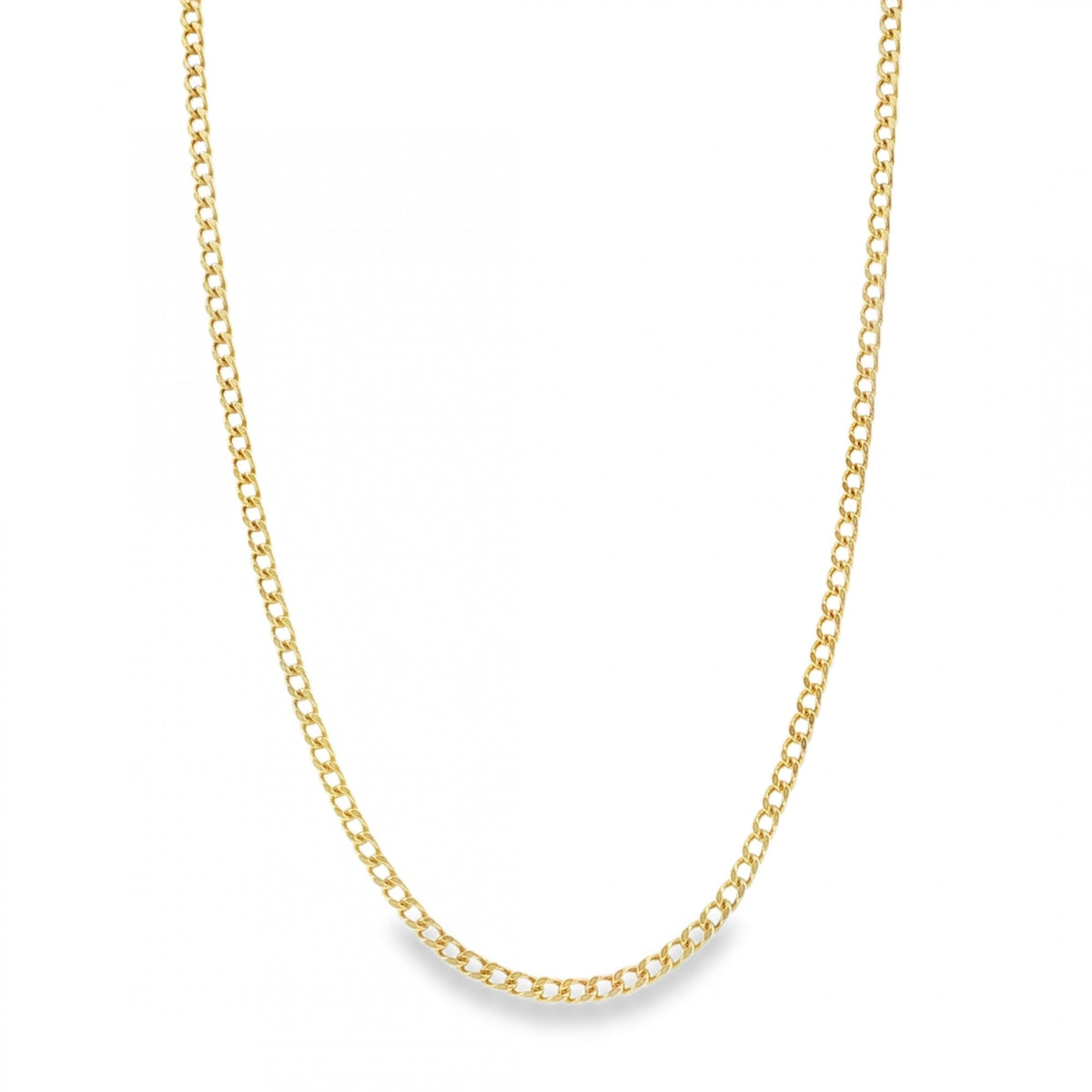 9ct Yellow Gold Curb Chain - 26" - 9.1g