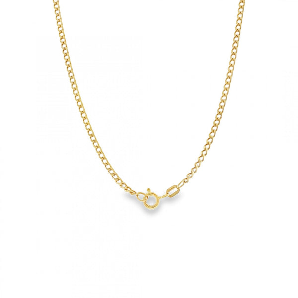 9ct Yellow Gold Curb Chain - 26" - 9.1g