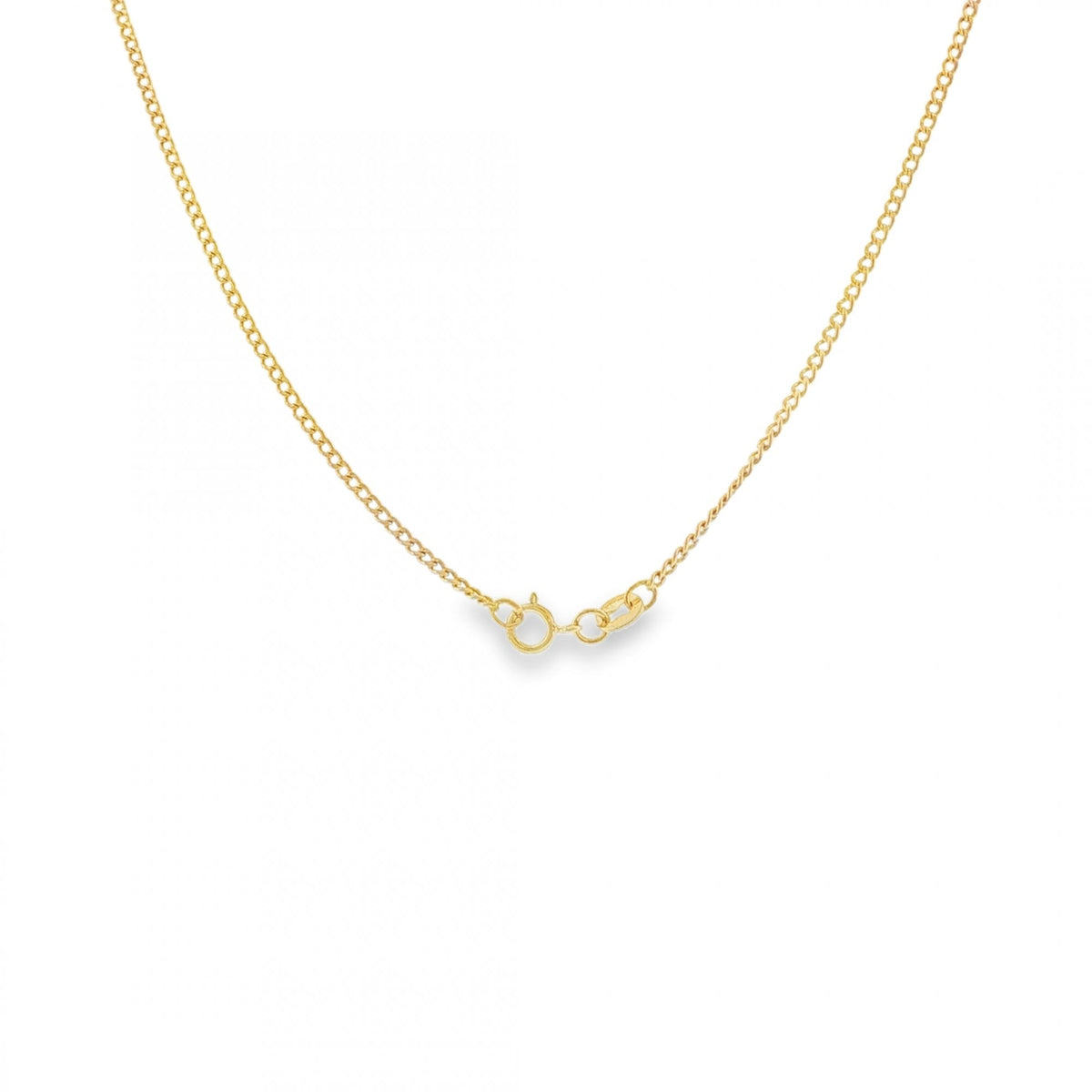 9ct Yellow Gold Fine Curb Chain - 25" - 2.4g