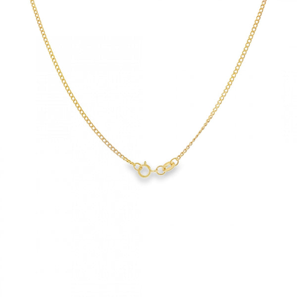 9ct Yellow Gold Fine Curb Chain - 25" - 2.4g