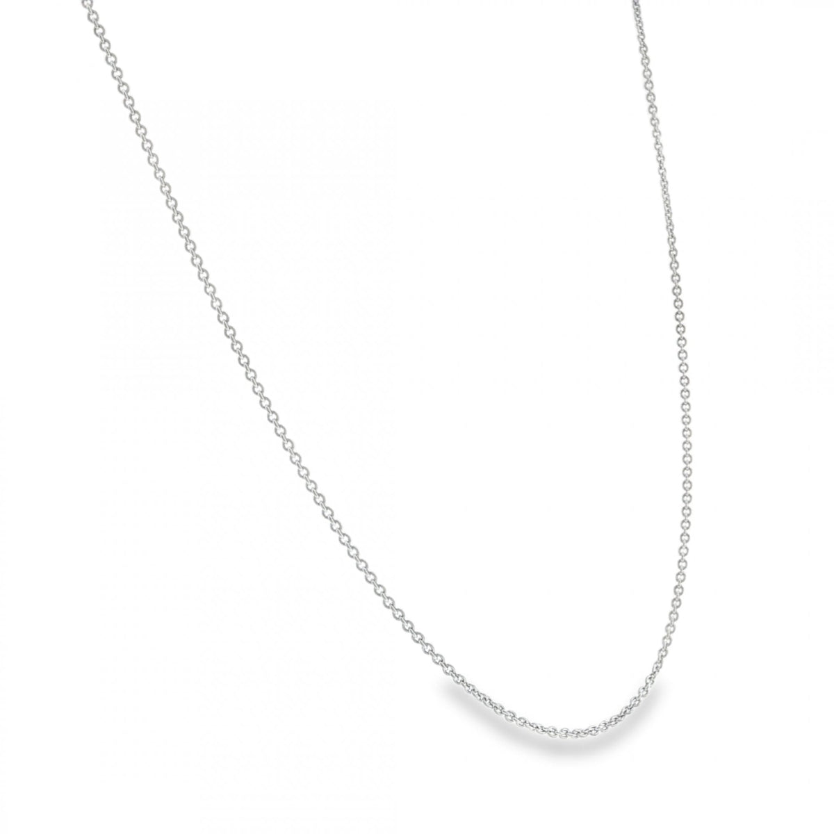 950 Platinum Fine File Trace Chain - 20" - 5.7g