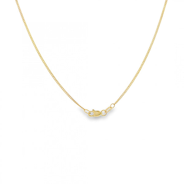 9ct Yellow Gold Fine Curb Chain - 18" - 2.7g