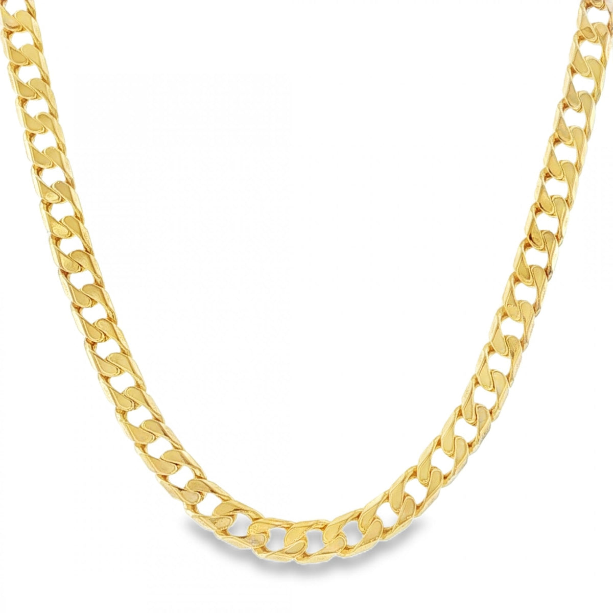 9ct Yellow Gold Curb Chain - 22" - 29.7g