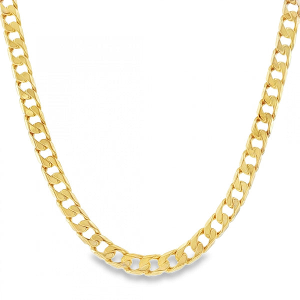 9ct Yellow Gold Curb Chain - 22" - 29.7g