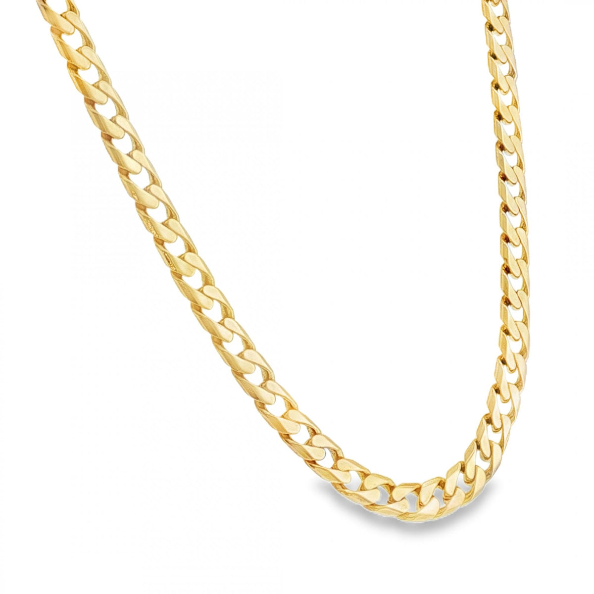 9ct Yellow Gold Curb Chain - 22" - 29.7g