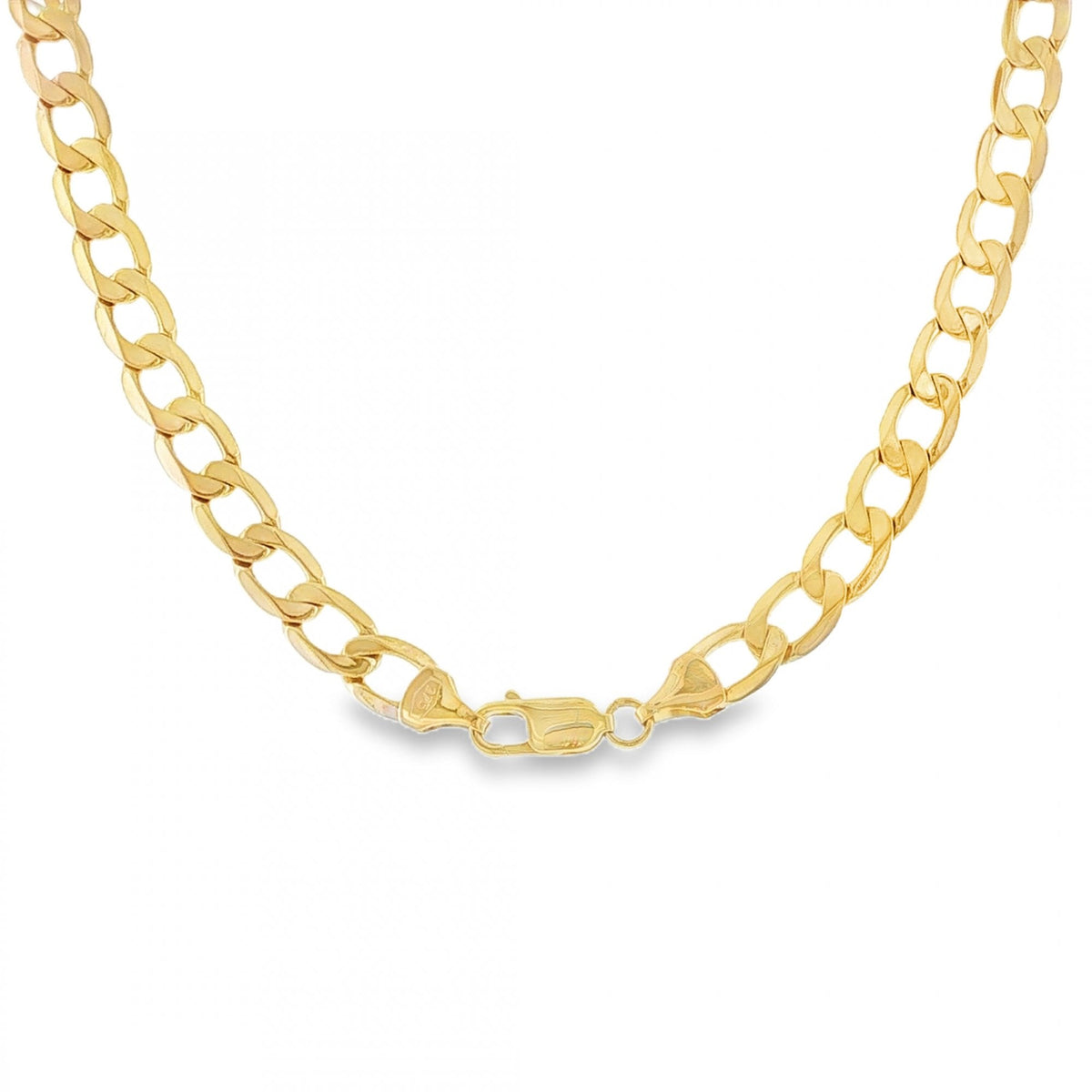 9ct Yellow Gold Curb Chain - 20" - 30.4g