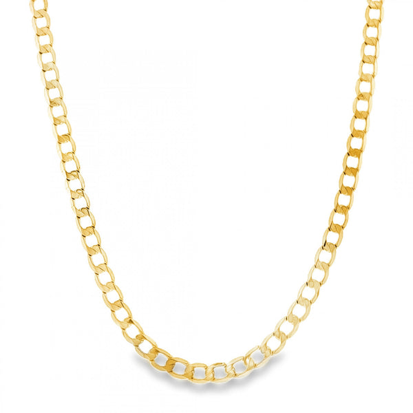 9ct Yellow Gold Curb Chain - 20" - 14.7g