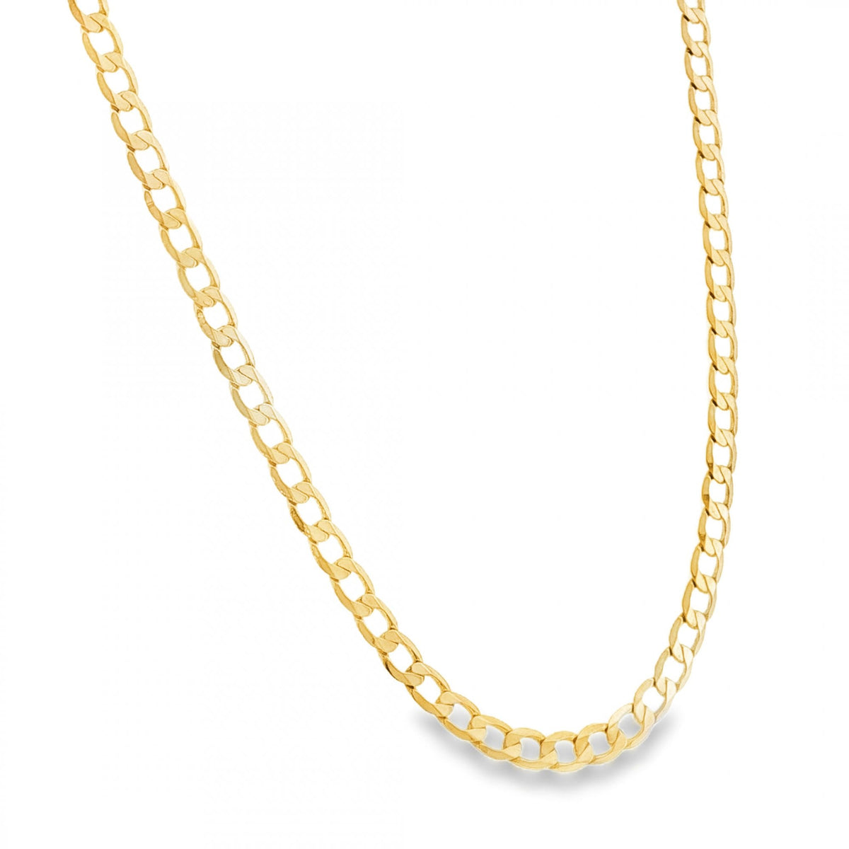 9ct Yellow Gold Curb Chain - 20" - 14.7g