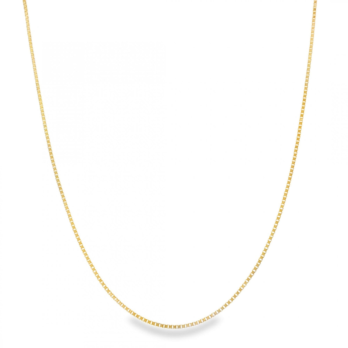 9ct Yellow Gold Venetian Box Chain - 24" - 3.7g