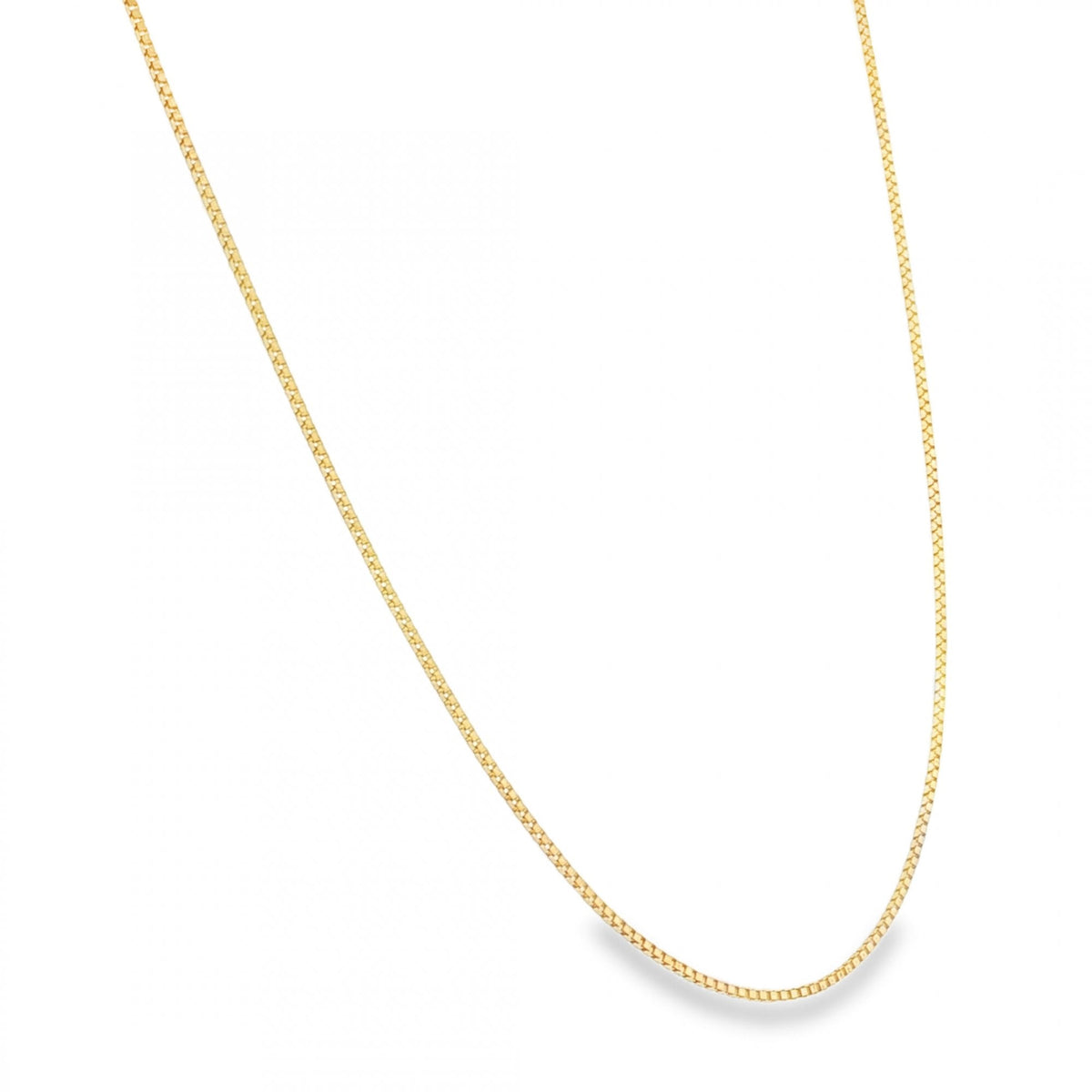 9ct Yellow Gold Venetian Box Chain - 24" - 3.7g
