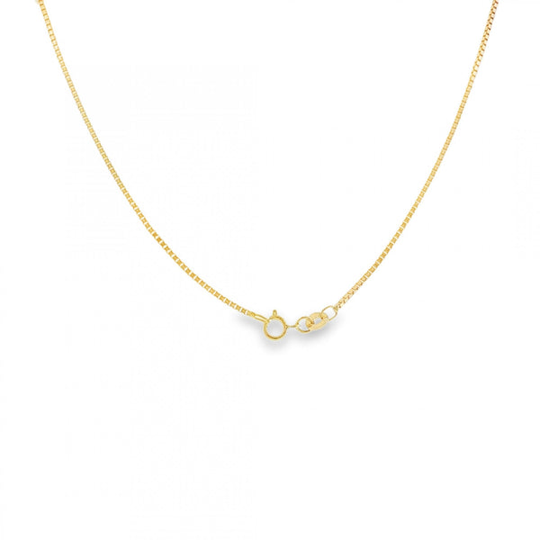 9ct Yellow Gold Venetian Box Chain - 24" - 3.7g