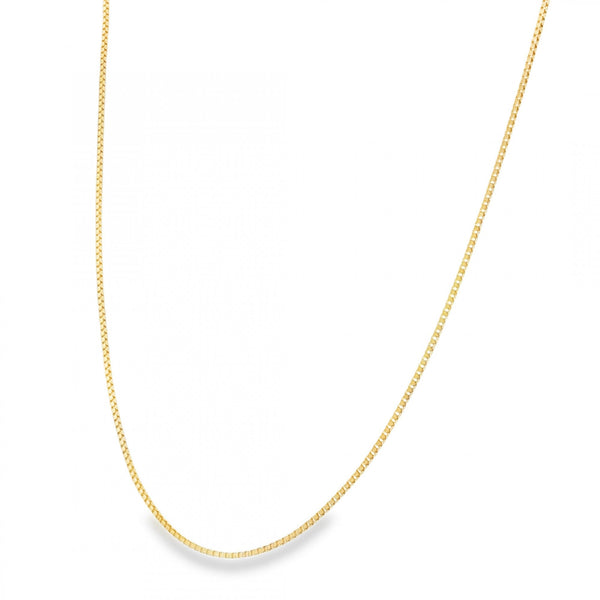 9ct Yellow Gold Venetian Box Chain - 24" - 3.7g