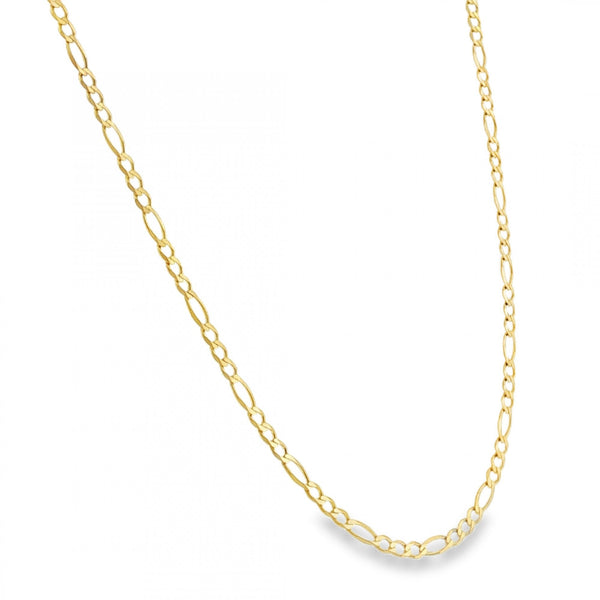 9ct Yellow Gold Figaro Chain - 28" - 7.6g