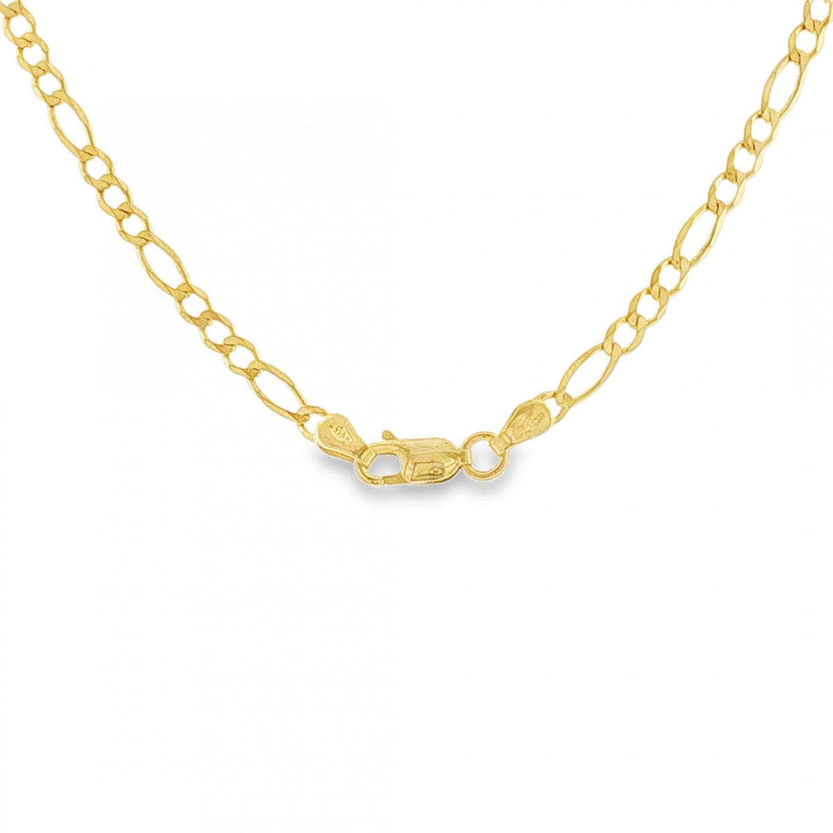 9ct Yellow Gold Figaro Chain - 28" - 7.6g