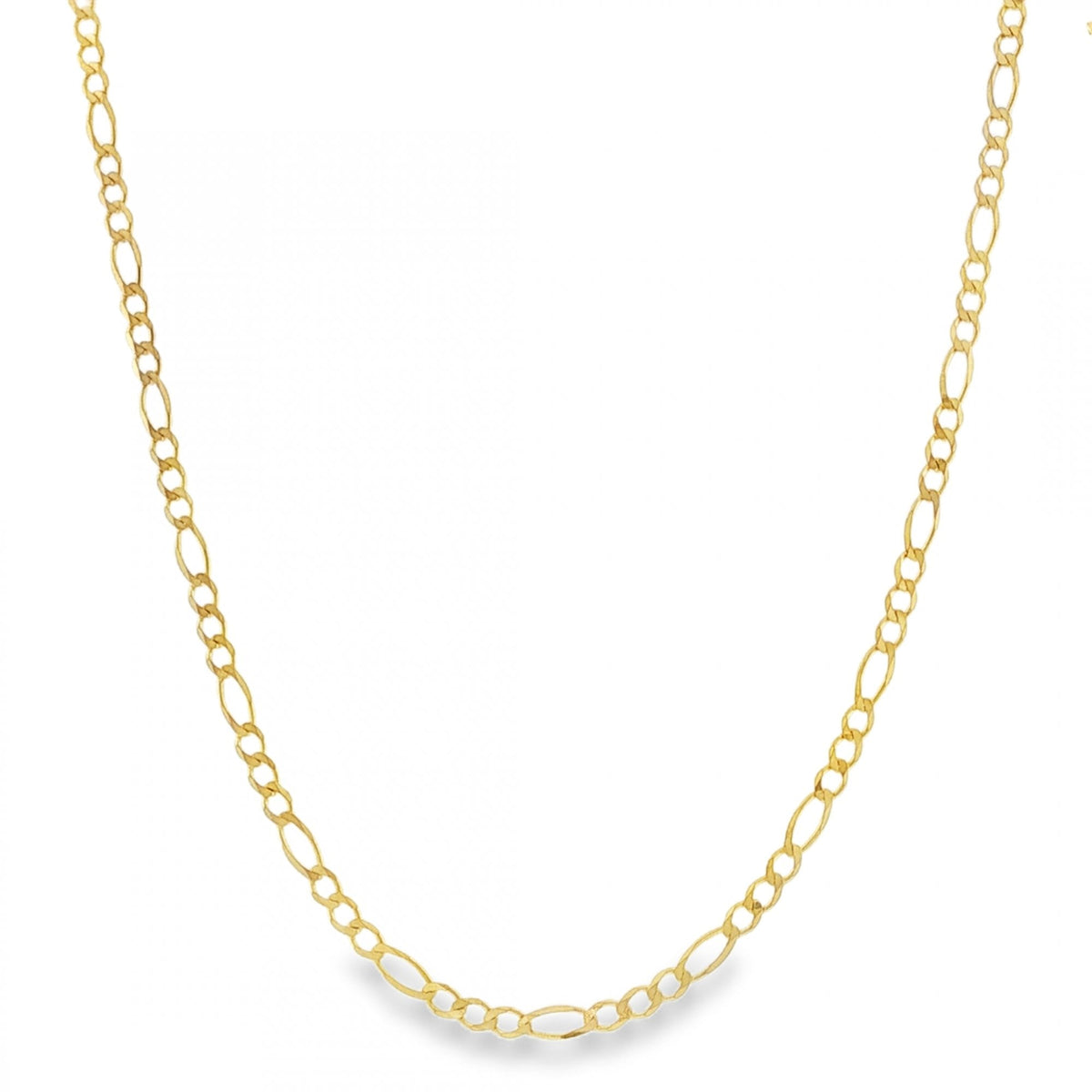 9ct Yellow Gold Figaro Chain - 28" - 7.6g