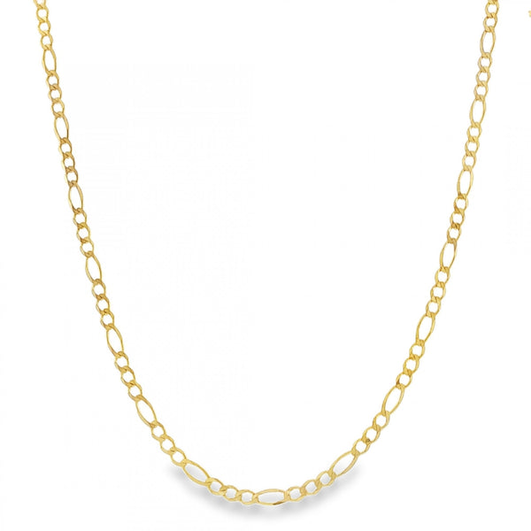 9ct Yellow Gold Figaro Chain - 28" - 7.6g
