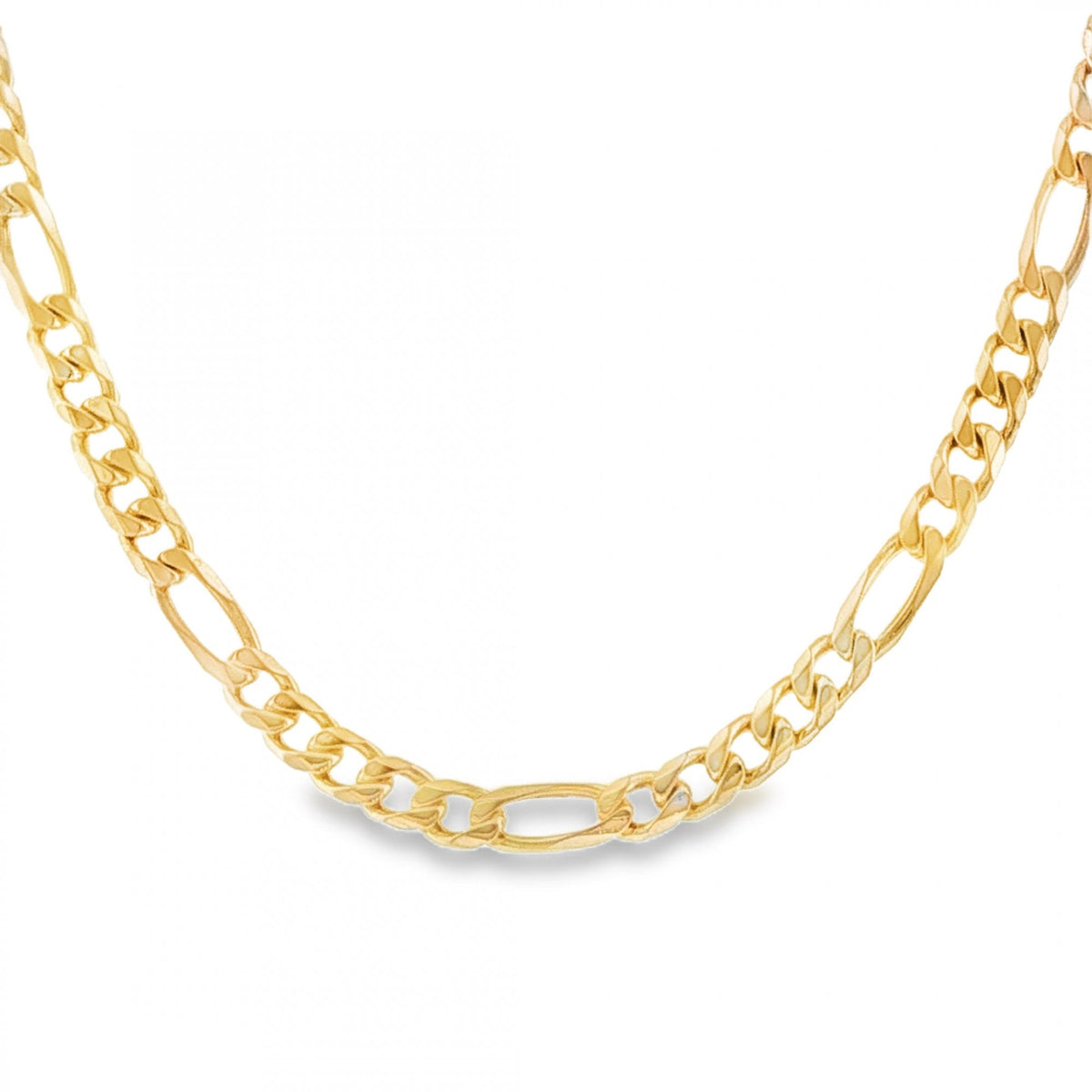 9ct Yellow Gold Figaro Chain - 19” - 18.9g