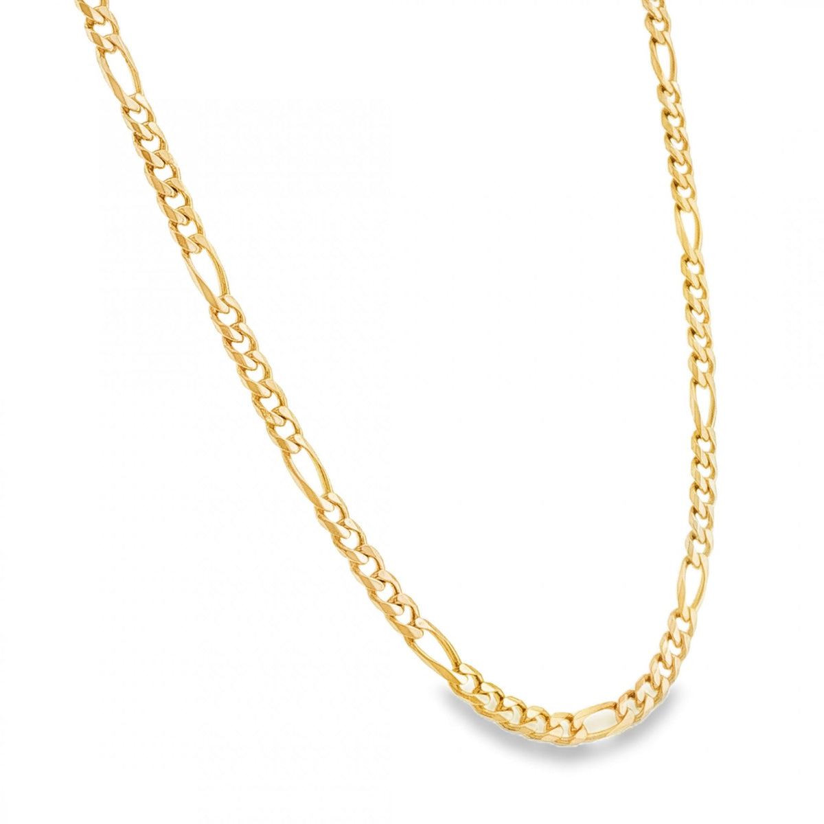 9ct Yellow Gold Figaro Chain - 19” - 18.9g
