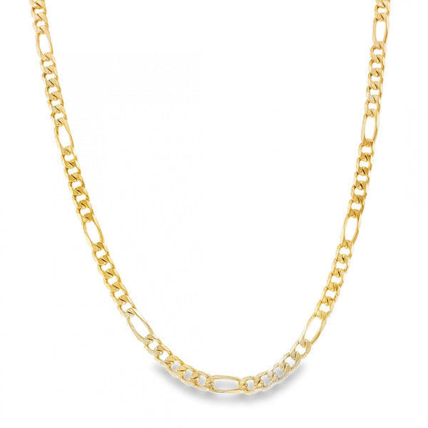9ct Yellow Gold Figaro Chain - 19” - 18.9g