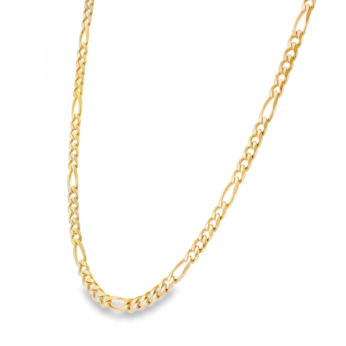 9ct Yellow Gold Figaro Chain - 19” - 18.9g