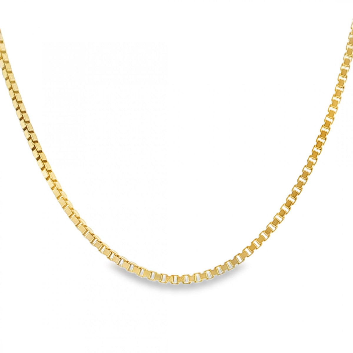 9ct Yellow Gold Box Chain - 24" - 14.0g