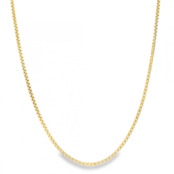 9ct Yellow Gold Box Chain - 24" - 14.0g