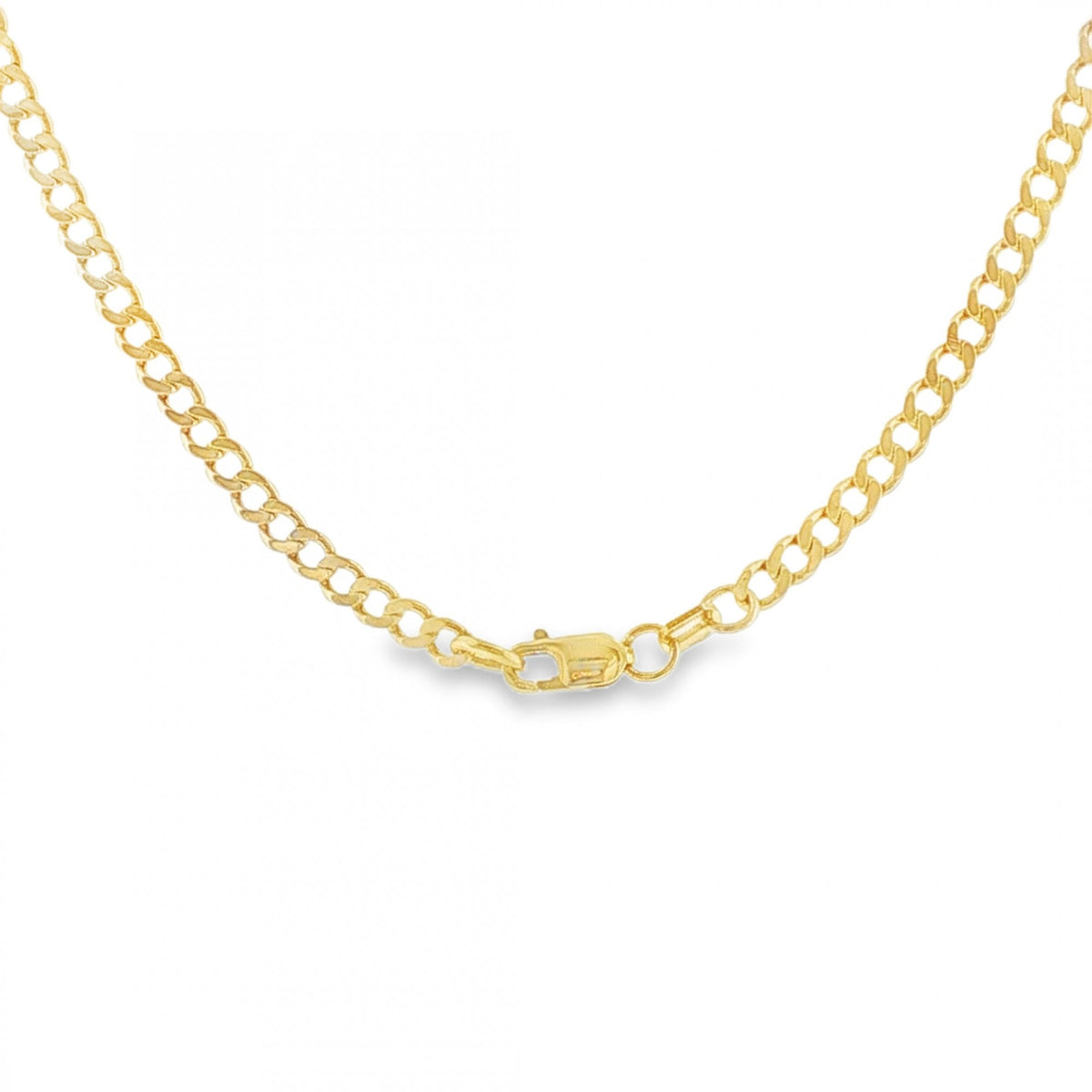 9ct Yellow Gold Flat Curb Chain - 22" - 8.6g