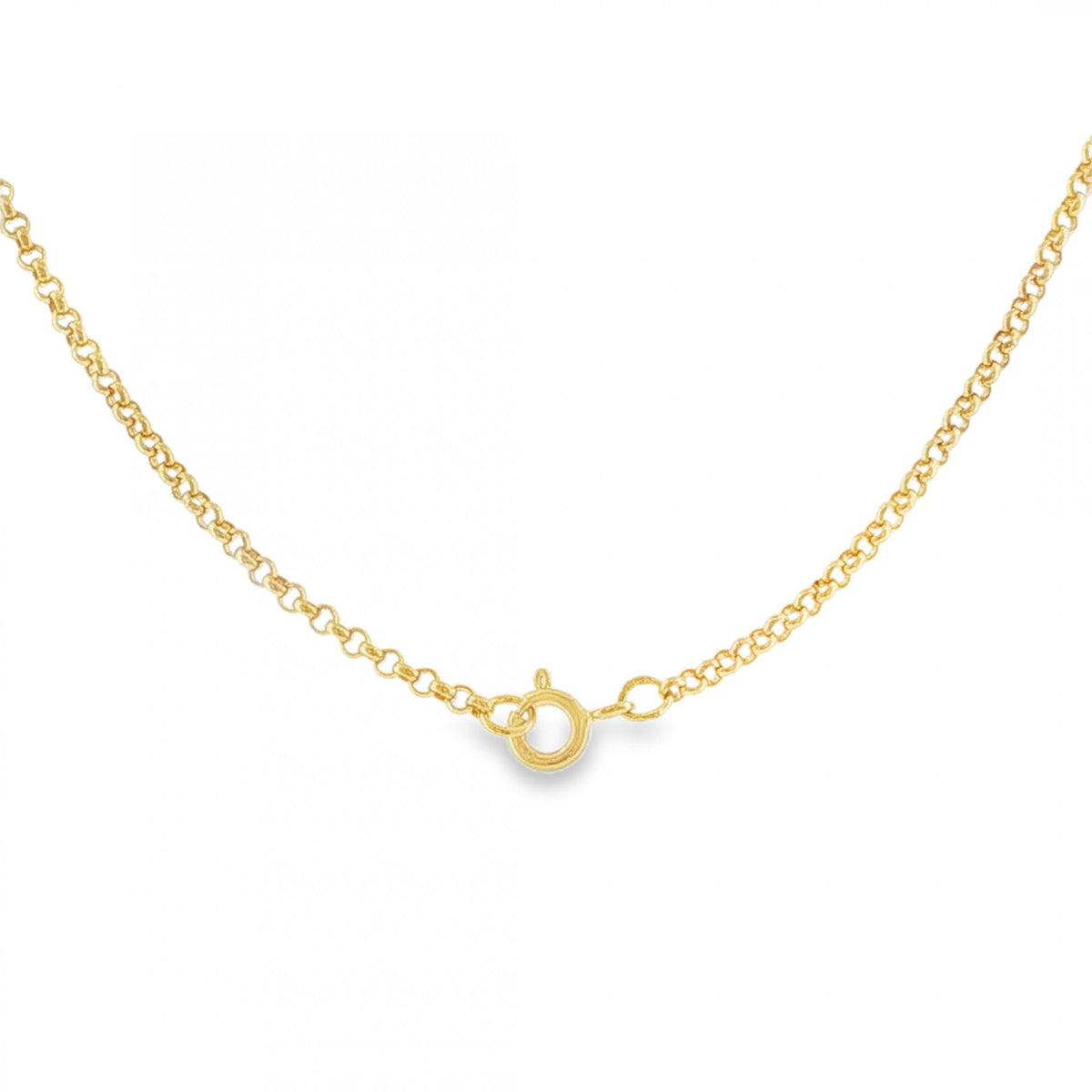 9ct Yellow Gold Engraved Cross Pendant & Necklace - 20" - 10.2g