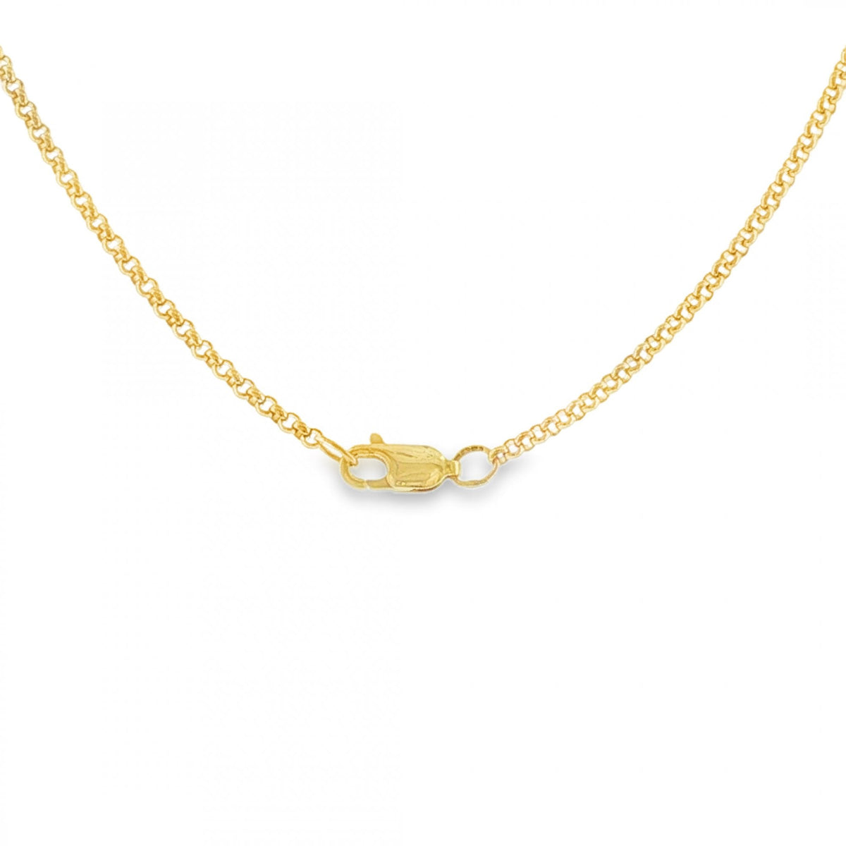 9ct Yellow Gold Madonna Pendant & Necklace - 24" - 13.3g