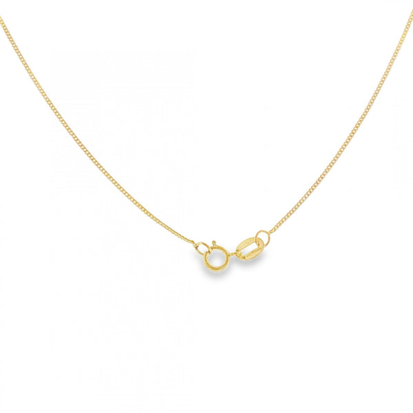 9ct Yellow & White Gold Heart Locket & Necklace - 20" - 2.3g