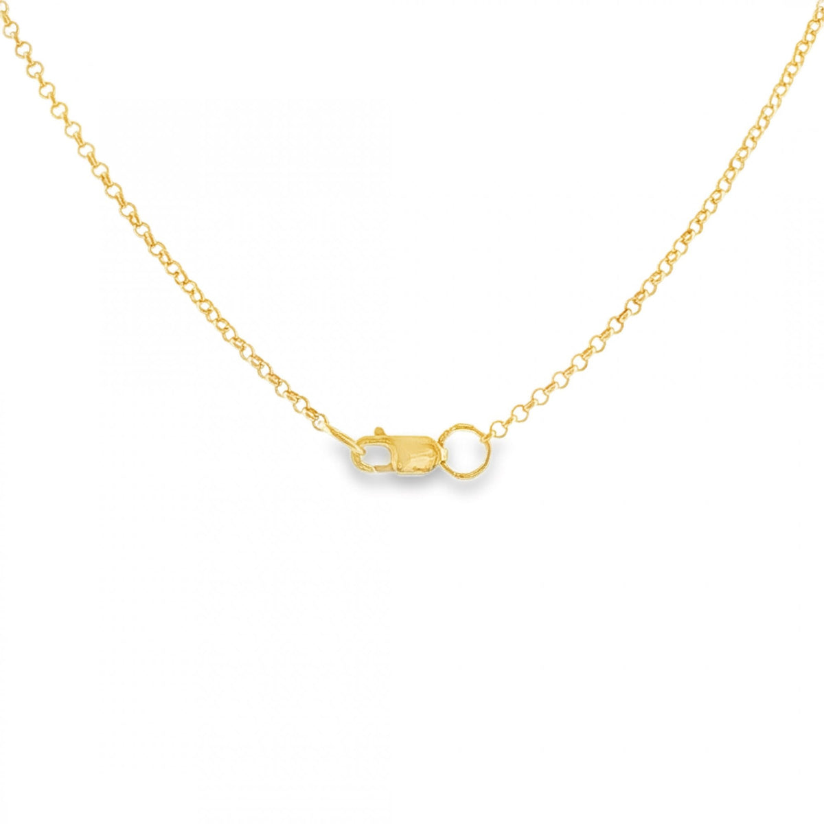 9ct Yellow Gold Madonna Pendant & Necklace - 20" - 3.9g